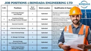 Bondada Engineering Ltd Job Openings