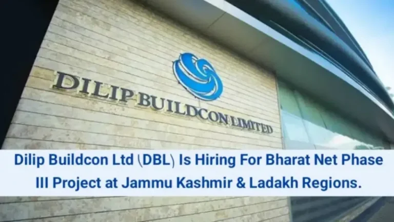 Dilip Buildcon Ltd Hiring