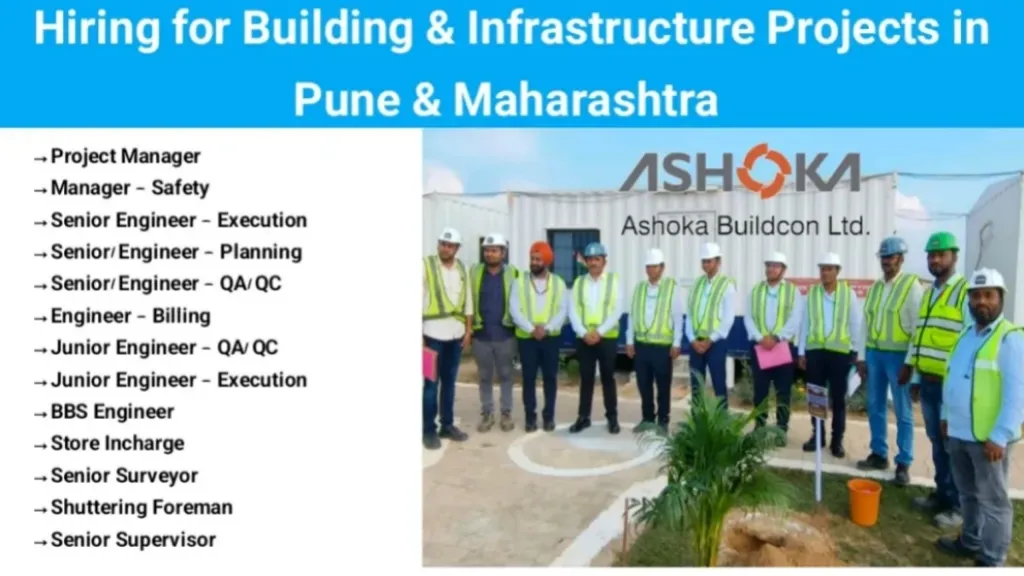 Ashoka Buildcon Limited Hiring