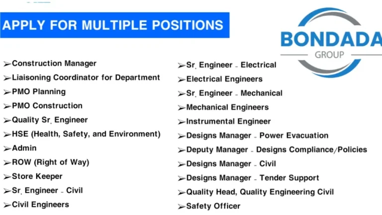 Bondada Engineering Ltd Hiring