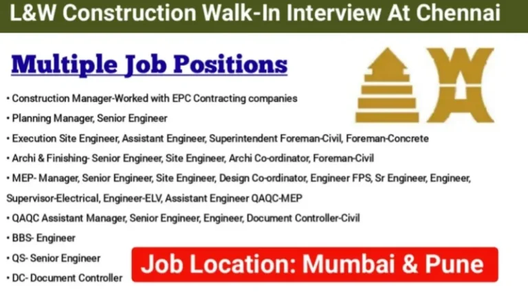 L&W Construction Walk-In Interview