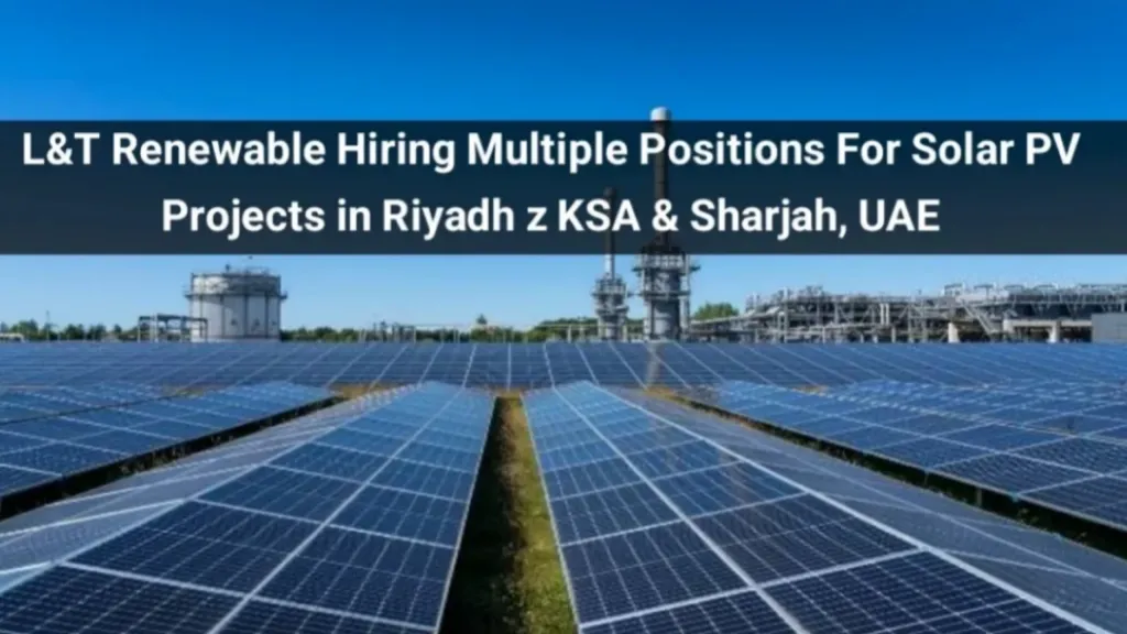 L&T Renewables Energy Hiring 2025