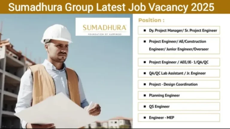 Sumadhura Infracon Pvt Ltd is Hiring