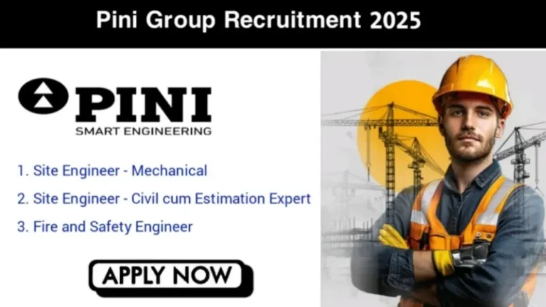 Pini Group Recruitment 2025