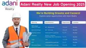 Adani Realty Latest Job Vacancies 2025