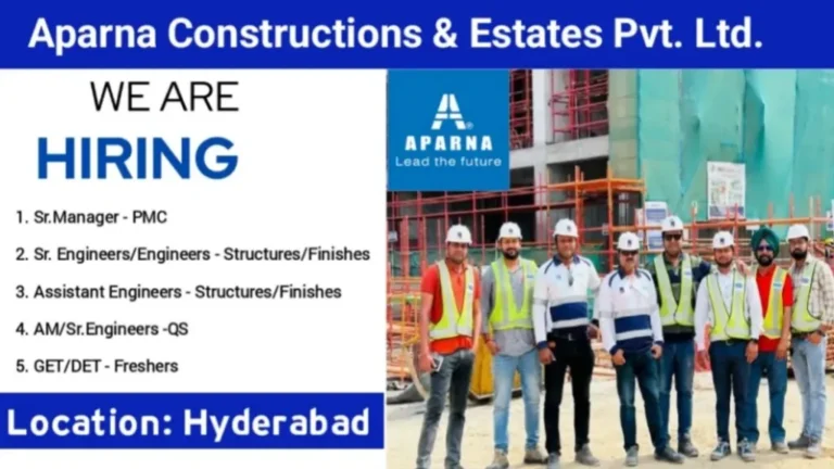 Aparna Constructions Hiring 2025