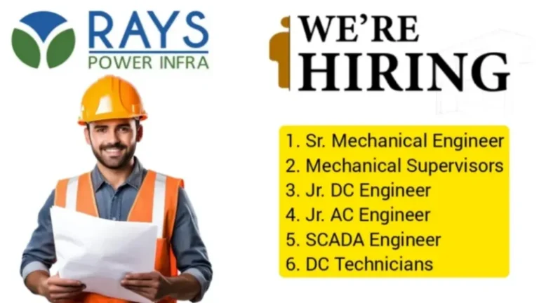 Rays Power Infra Ltd Recruitment 2025