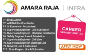 Amara Raja Infra Recruitment 2025