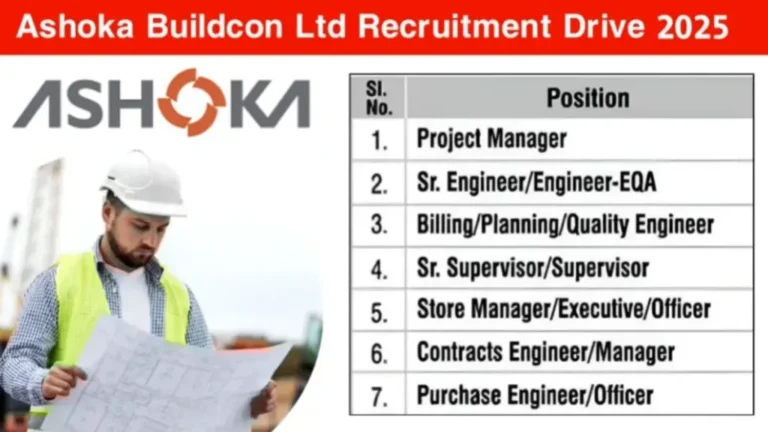 Ashoka Buildcon Hiring