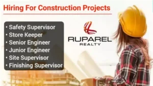 Ruparel Realty Job Vacancy